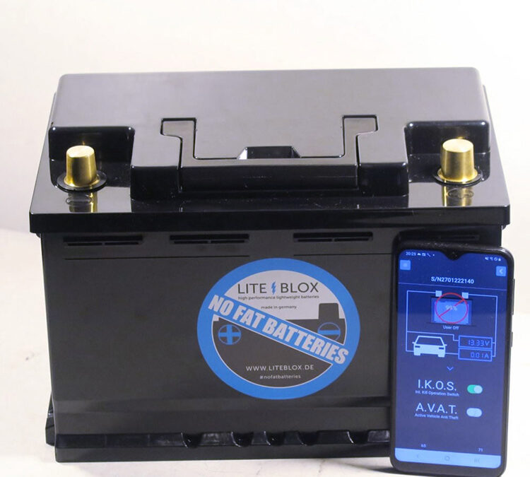 LITE↯BLOX LBcamp leichte Autobatterie Starterbatterie Lithium LiFePO4 LFP für Camper-Vans & Wohnmobile